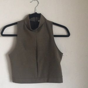 Zara Trafaluc Brown Crop top